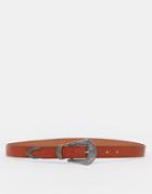 Vero Moda Western Skinny Belt - Cognac