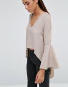 Love Bell Sleeve Top - Beige