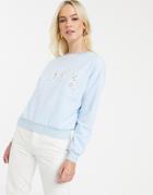 Ted Baker Love Slogan Sweatshirt - Blue