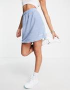 Missguided Terry Tennis Skirt In Blue - Part Of A Set-blues