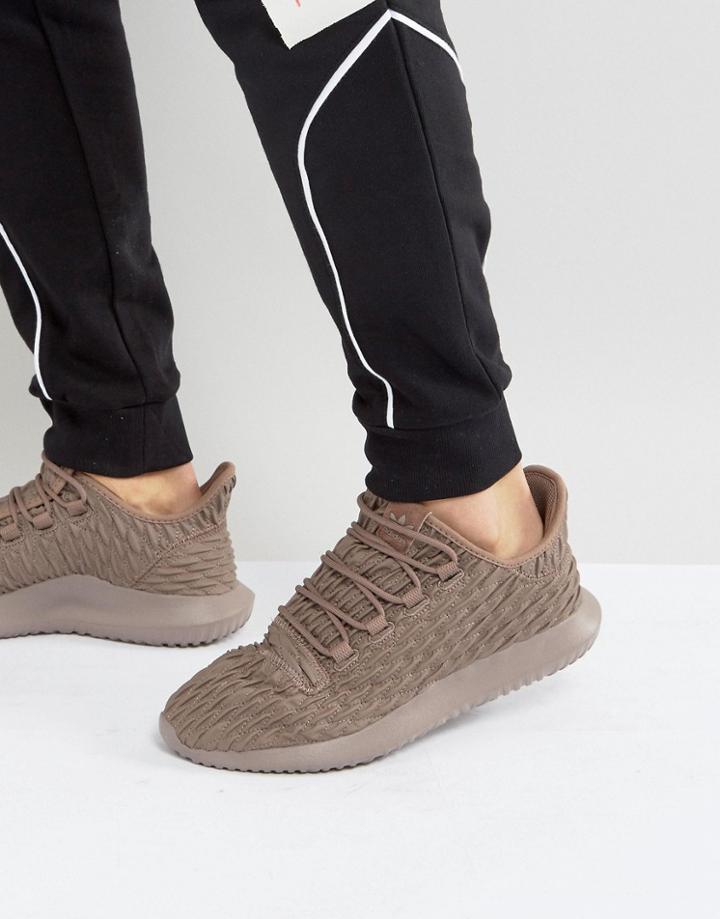 Adidas Originalstubular Shadow Sneakers In Brown Bb8974 - Brown