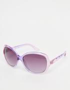 M:uk Clear Oversized Sunglasses - Clear