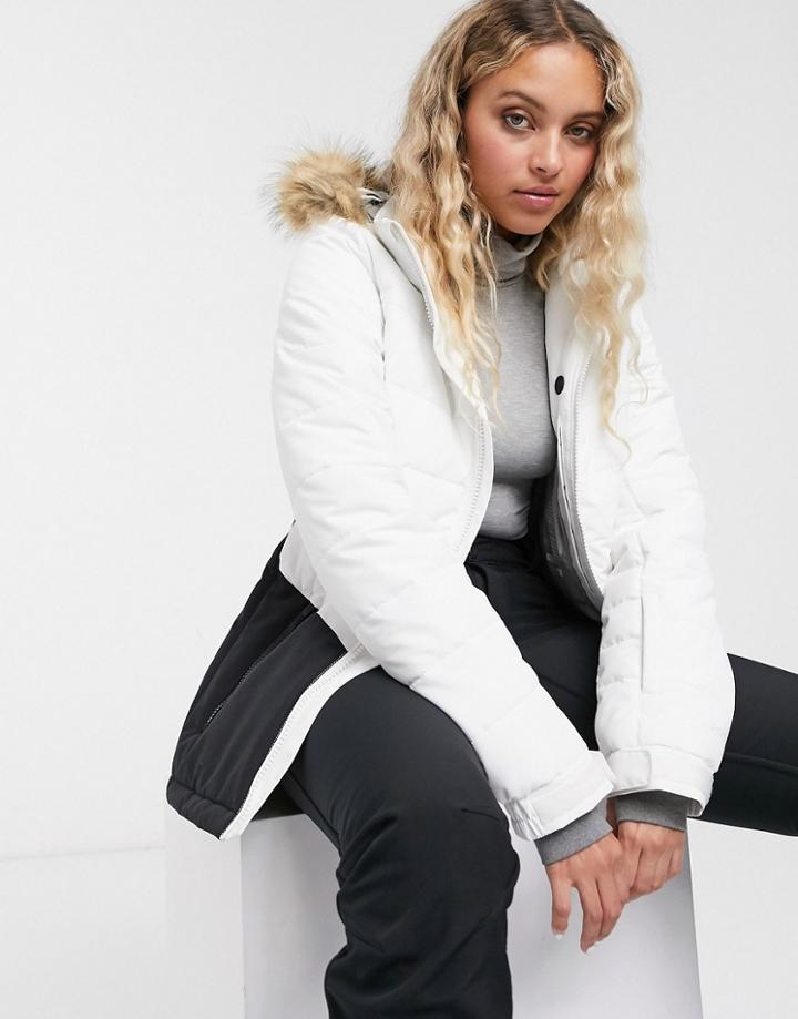 Protest Fence Jacket In White