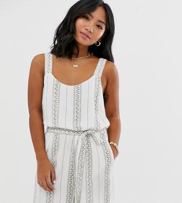 Vila Petite Broderie Print Romper