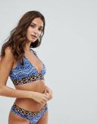 Body Glove Deep V Bikini Top - Blue