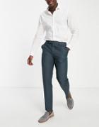 Asos Design Slim Pants In Dusty Blue