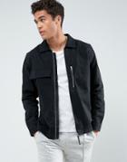 Jack & Jones Core Jacket In Twill - Black