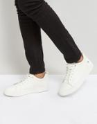 G-star Leather And Denim Mix Sneaker In All Over White - White