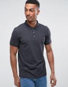 Selected Homme Polo With Snaps - Gray