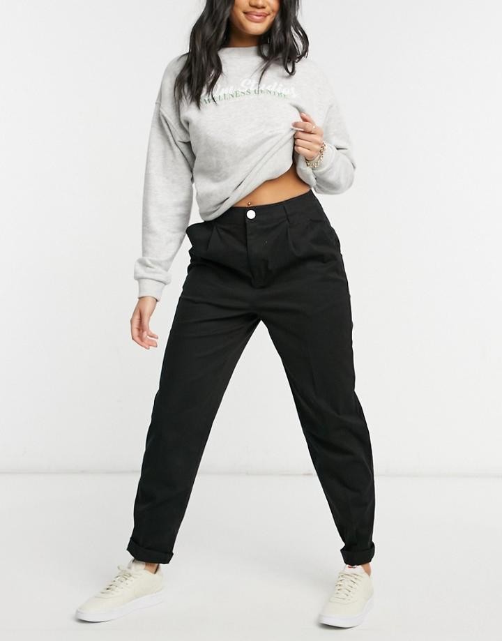 Asos Design Hourglass Chino Pants In Black