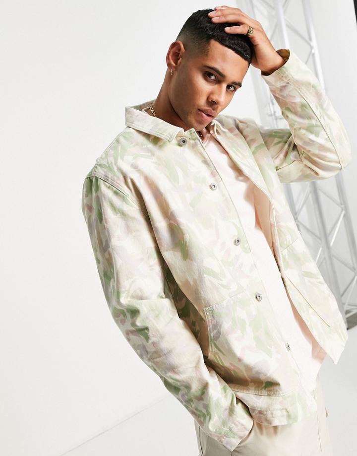 Topman Chore Jacket With All-over Print In Multi
