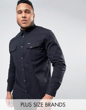 Wrangler Plus Heritage Western Shirt - Black
