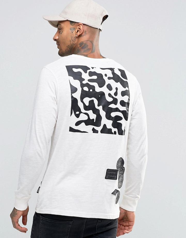 Heros Heroine Long Sleeve T-shirt With Back Print - White