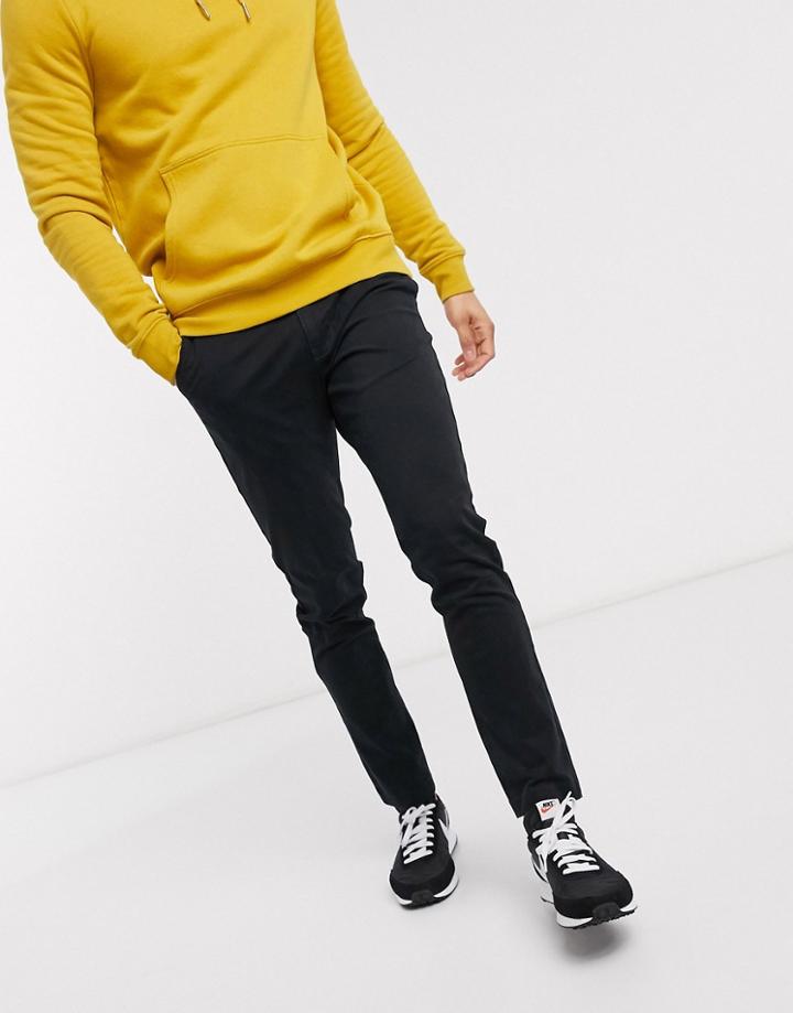 New Look Slim Fit Chino In Black