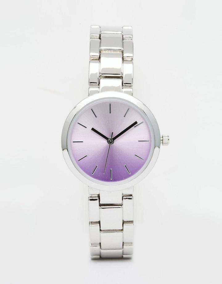 Asos Ombre Dial Boyfriend Watch - Lilac