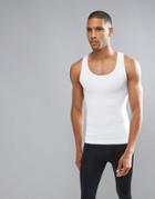 Spanx Performance Tank Zoned Hard Core In White - White