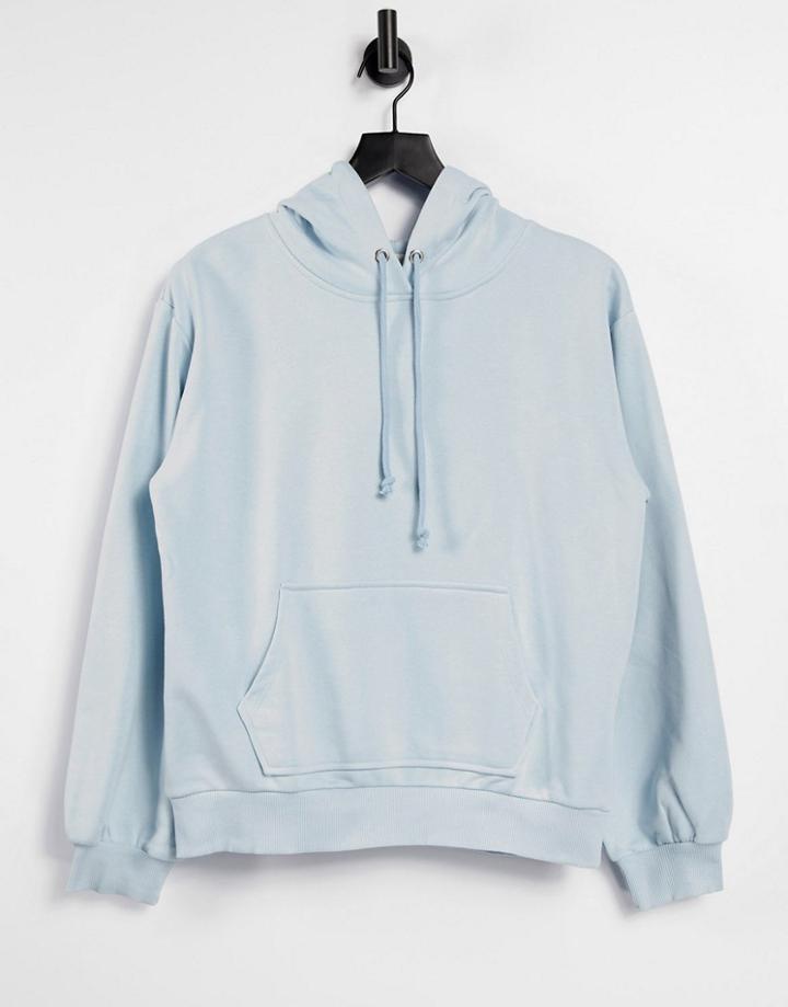Na-kd Organic Cotton Hoodie In Light Blue-blues