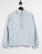 Na-kd Organic Cotton Hoodie In Light Blue-blues
