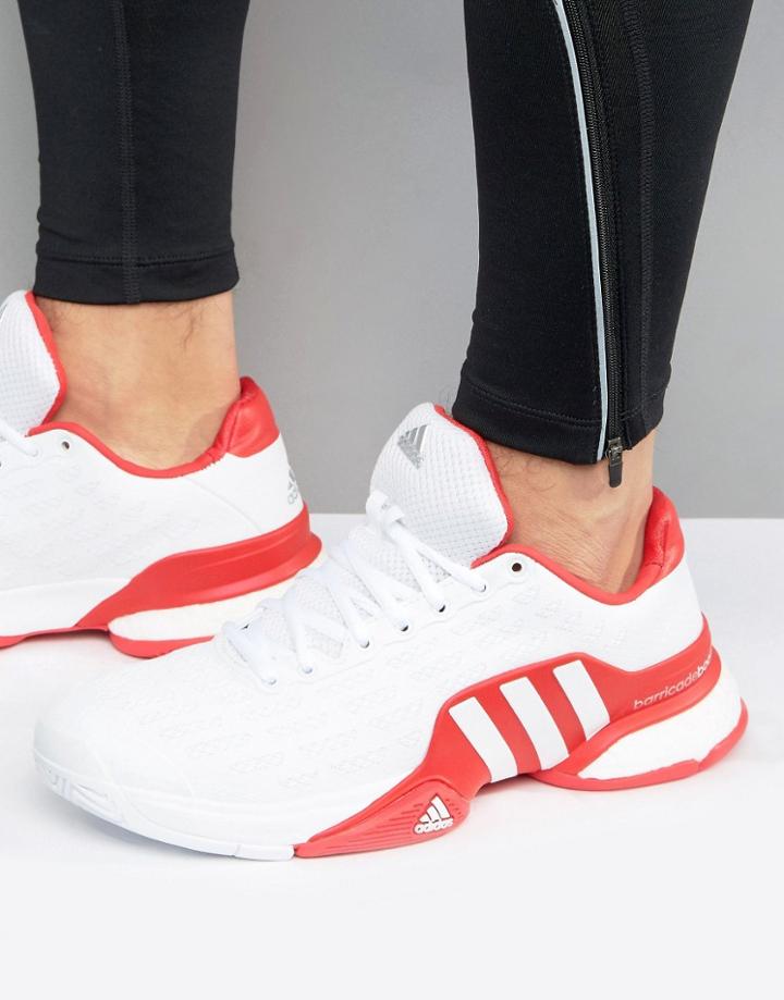 Adidas Tennis Barricade 2016 Boost Sneakers - White