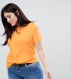 Asos Curve Ultimate T-shirt With Crew Neck - Orange