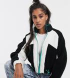 Reclaimed Vintage Inspired Borg Mix Bomber Jacket-multi
