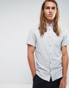 Kiomi Short Sleeve Shirt In Regular Fit - Blue