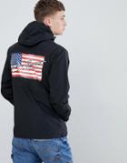 Penn Sport Windbreaker Hooded Jacket In Black - Black