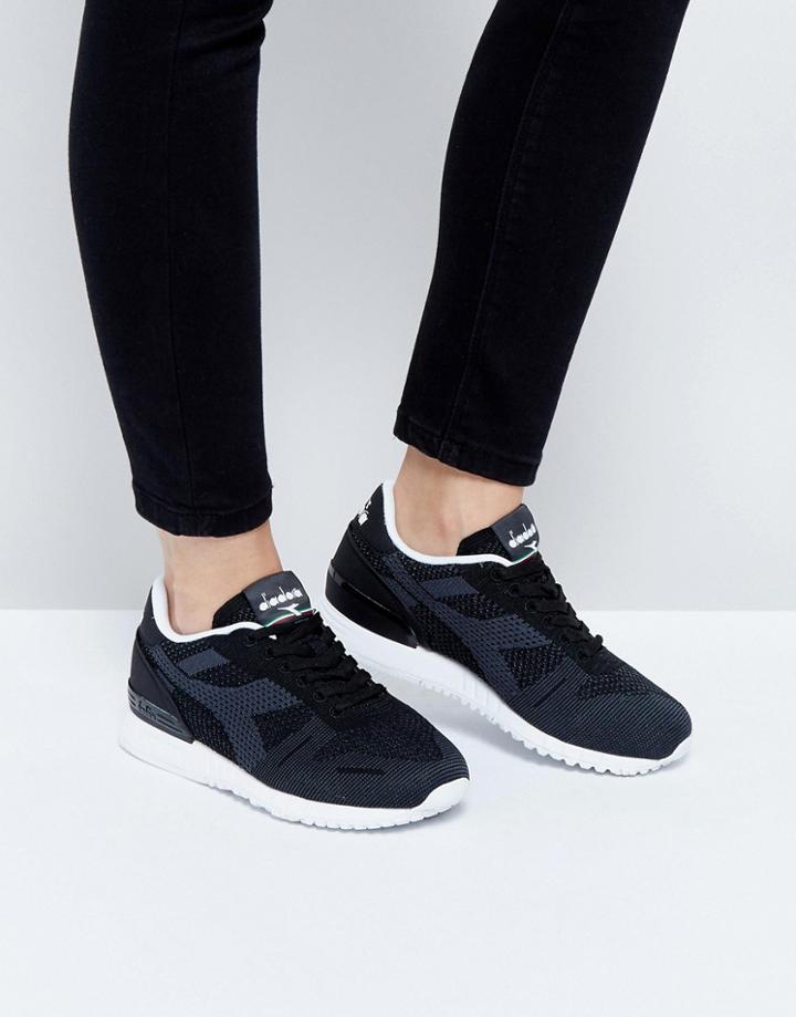 Diadora Titan Weave Sneakers In Black - Black