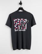 Tommy Jeans X Mtv Unisex Back Print T-shirt In Black