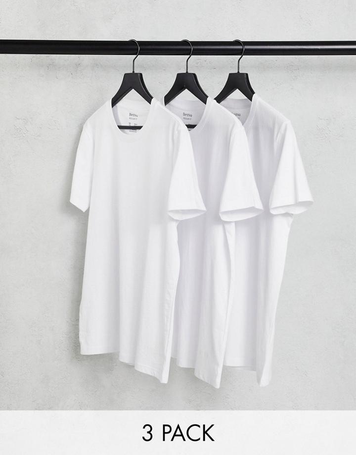 Bershka 3 Pack T-shirts In White