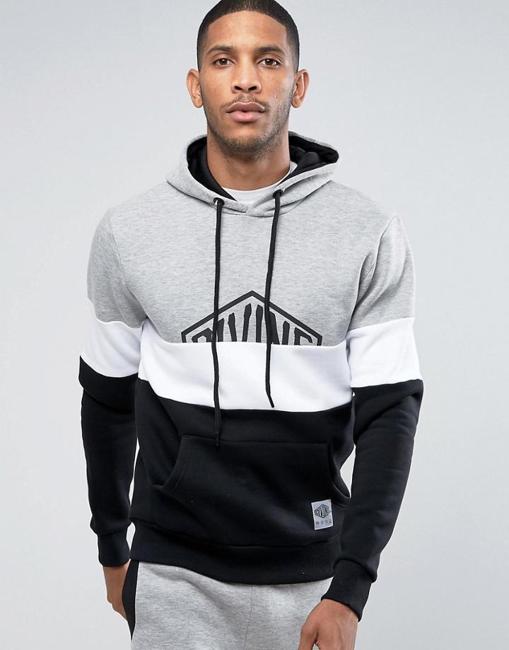 Divine Pandemic Paneled Hoodie - Gray