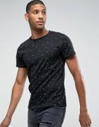 D-struct Dot Print T-shirt - Black