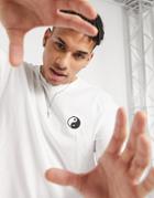 New Look Oversized T-shirt With Yin/yang Embroidery In White