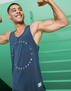 Asos 4505 Workout Tank In Recycled Polyester-grey