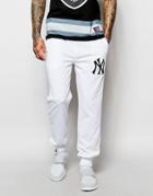 Majestic Yankees Skinny Joggers - White