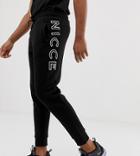 Nicce Sweatpants With Large Logo In Black