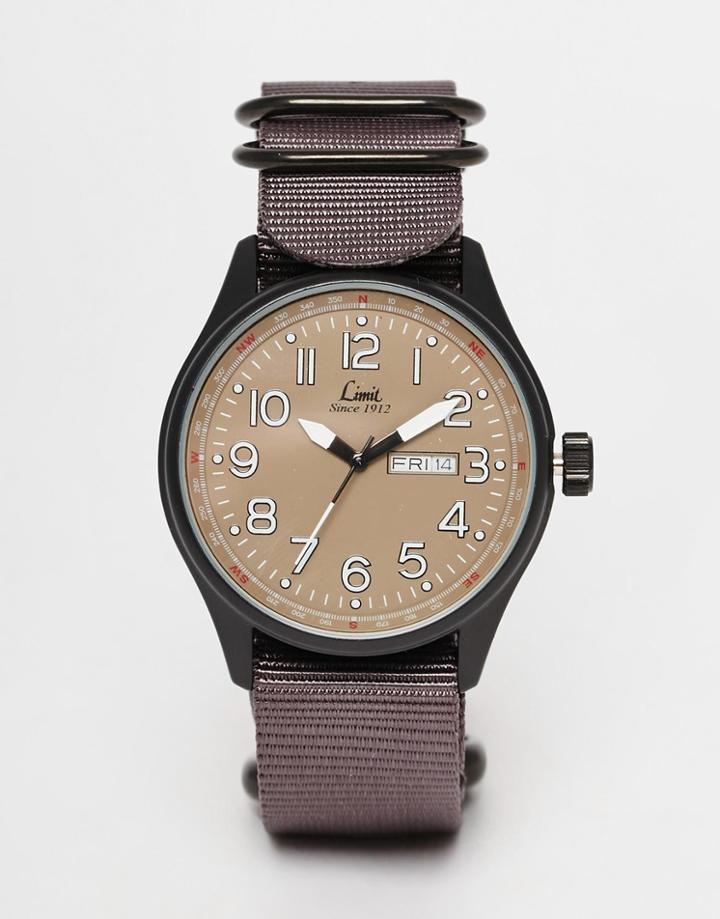 Limit Canvas Watch In Brown - Brown