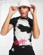 Asos Unrvlld Spply Skinny T-shirt With Face Print In Black And White - Part Of A Set