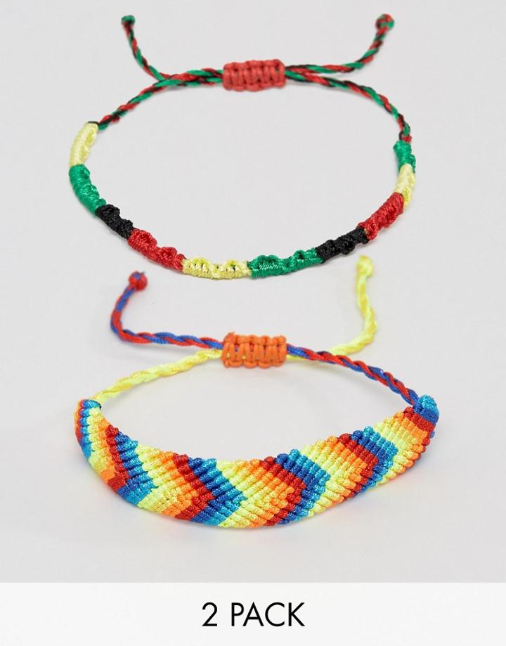 Asos Festival Bracelet Pack - Multi