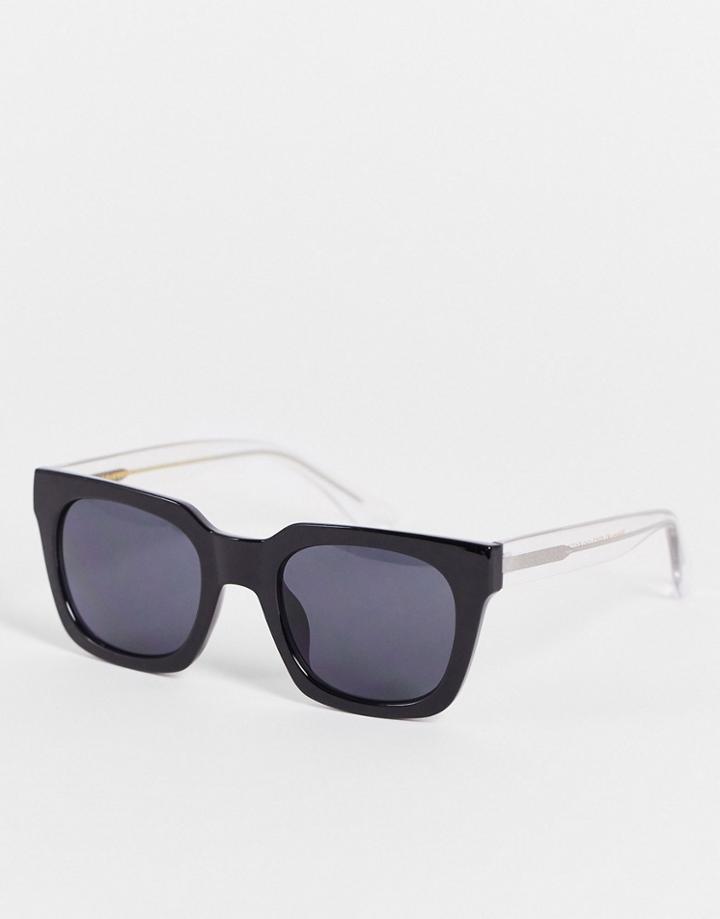 A.kjaerbede Nancy Square Sunglasses In Black
