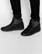 Aldo Tancredi Leather High Tops - Black