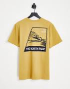 The North Face Mountain T-shirt In Tan-brown