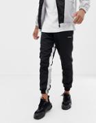 Good For Nothing Joggers With Contrast Panels In Black - Black