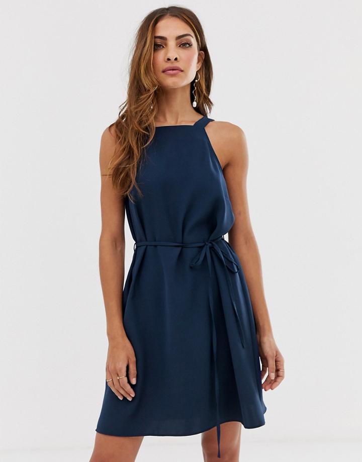 River Island Swing Dress In Navy - Navy