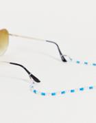 Asos Design Sunglasses Chain With Faux Pearl And Beads In Multicolor
