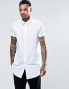 Asos Shirt In Super Longline - White