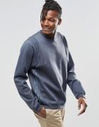 Adidas Originals Tact Rib Crew Sweatshirt Ay9274 - Blue