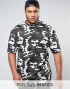 Duke Plus Camo T-shirt In Gray - Gray