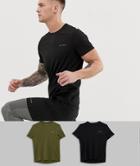 Asos 4505 Training T-shirt With Quick Dry 2 Pack Save