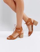 Call It Spring Edaliwia Tan Mid Heeled Sandals - Tan